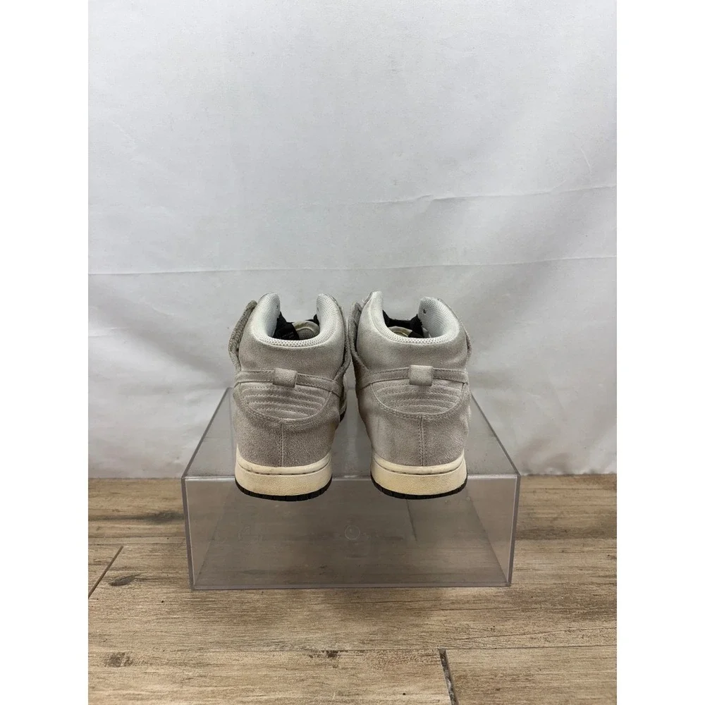 Nike Dunk High Woven Sneakers Gray Suede High Top Shoes Size 8.5